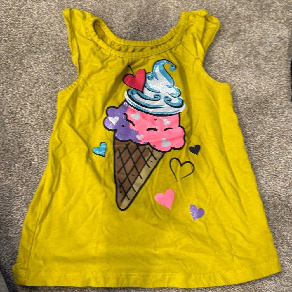Girls ice cream shirt-4T